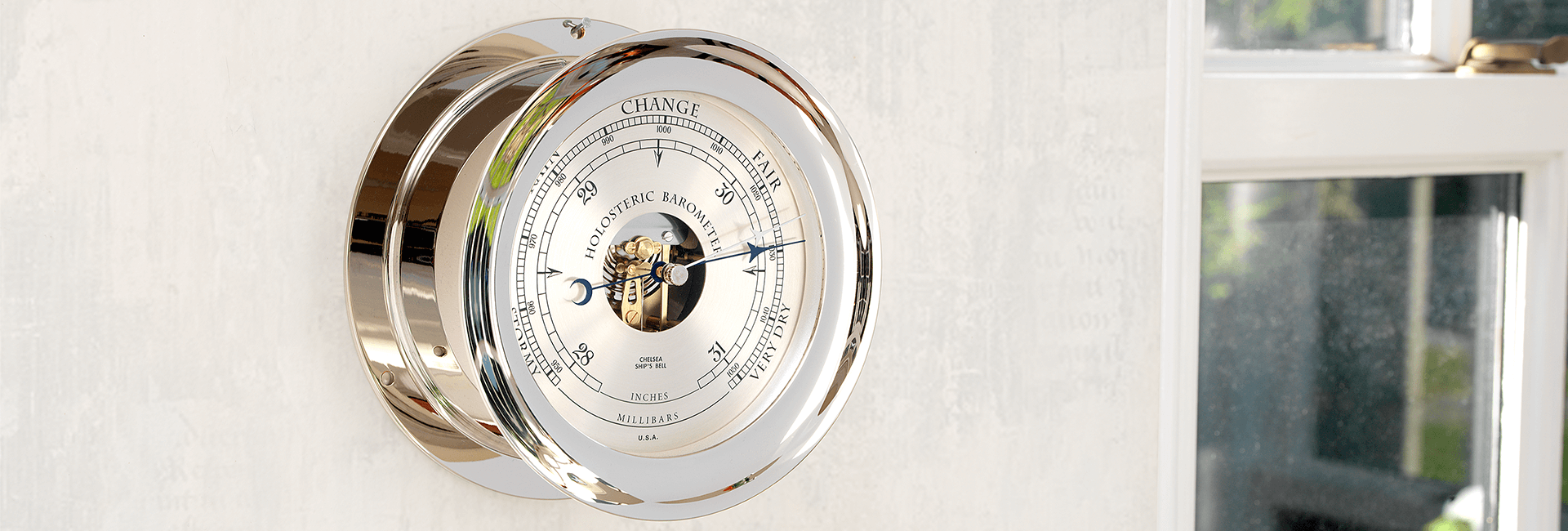 Handcrafted Nautical Barometers - Weather Barometers – Chelsea Clock