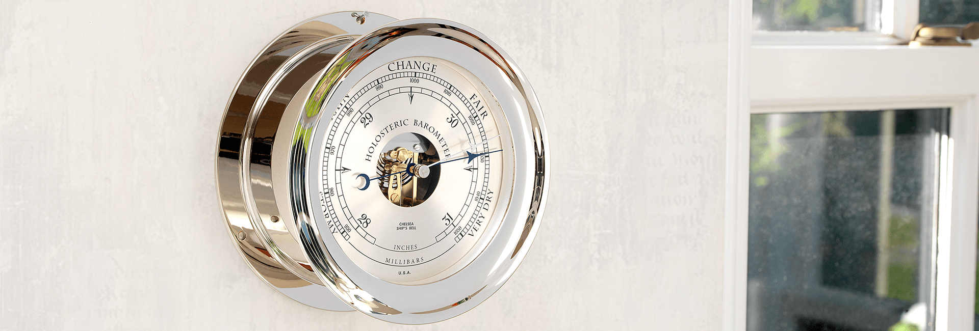 Deluxe Clock, Barometer, Thermometer and Hygrometer Weather Station