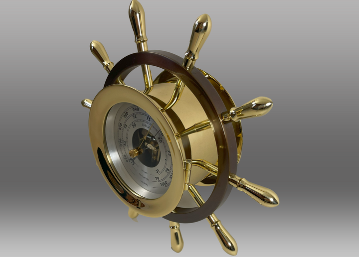 4.5" Pilot Ships Bell Clock and Matching Barometer Set