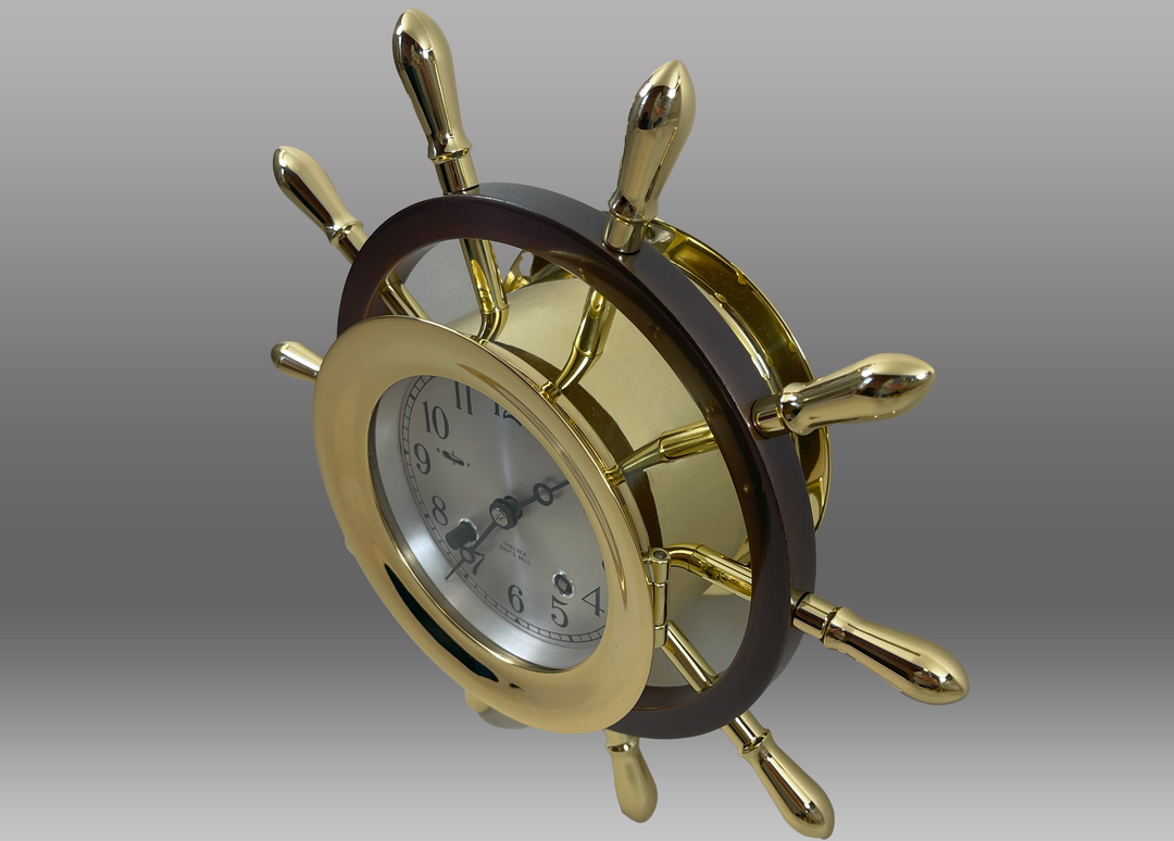 4.5" Pilot Ships Bell Clock and Matching Barometer Set
