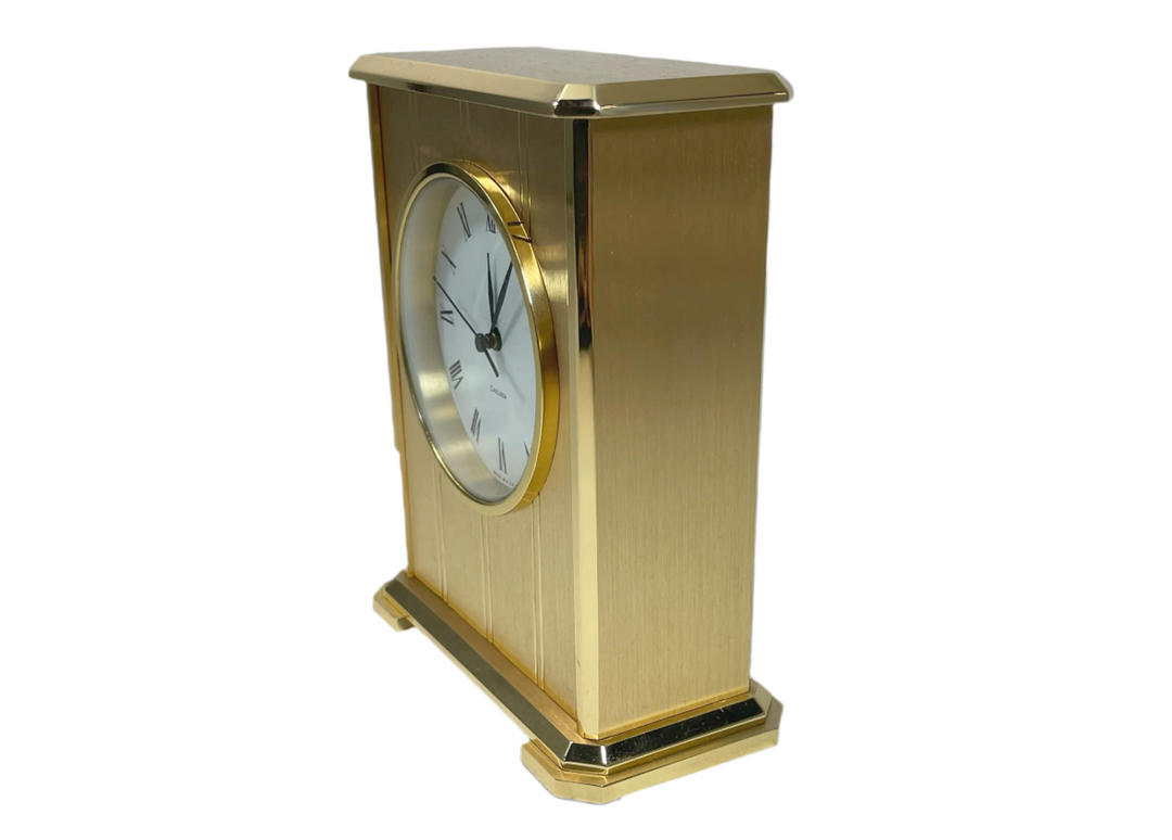 Brass Chronoquartz Jewlers Series Mantel Clock