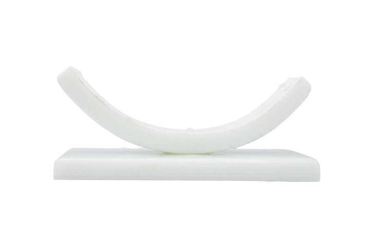 Naval Deck Glass Base White Front