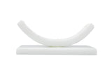 8 1/2" Naval Deck Glass Base in White