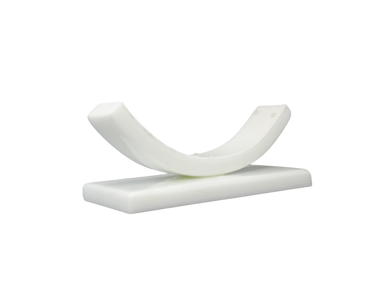 Naval Deck Glass Base White Side