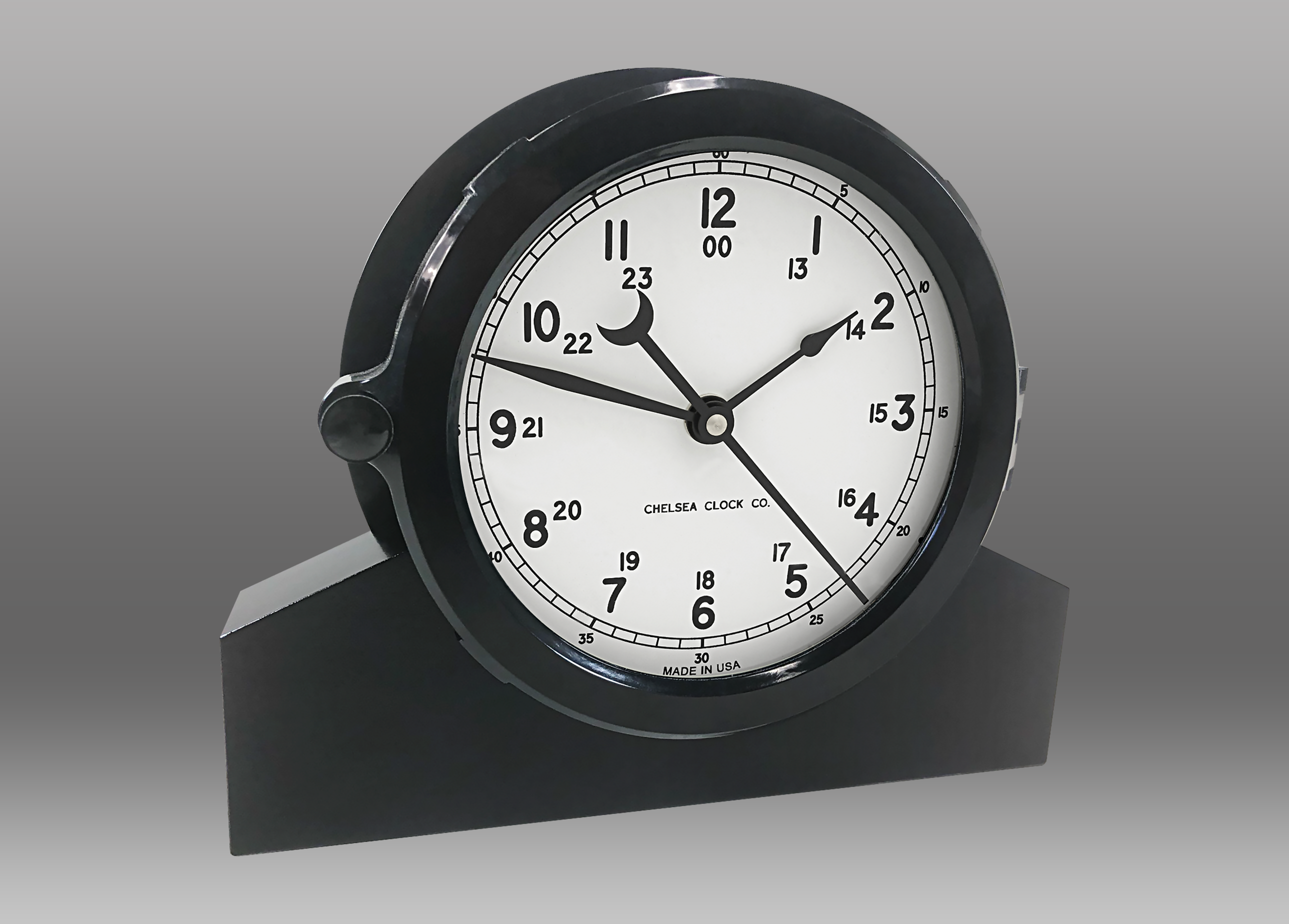 Patriot Deck Clock and Base - 6" White Dial 