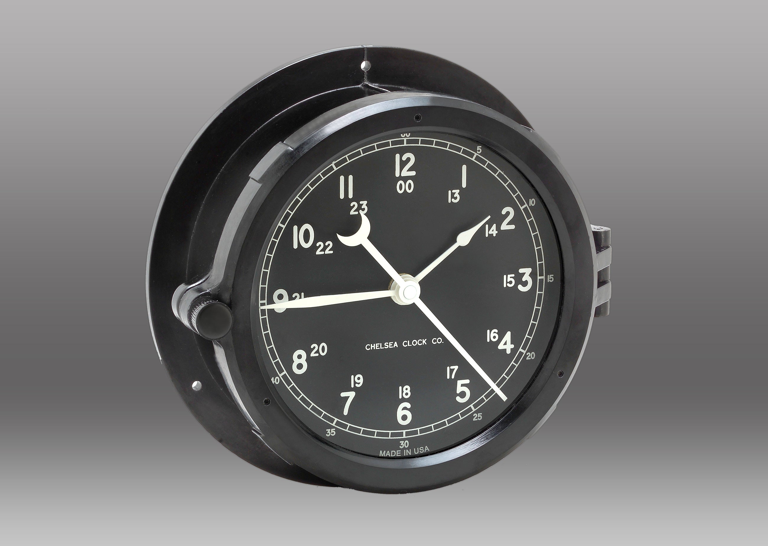 Patriot Deck Clock - Black Dial